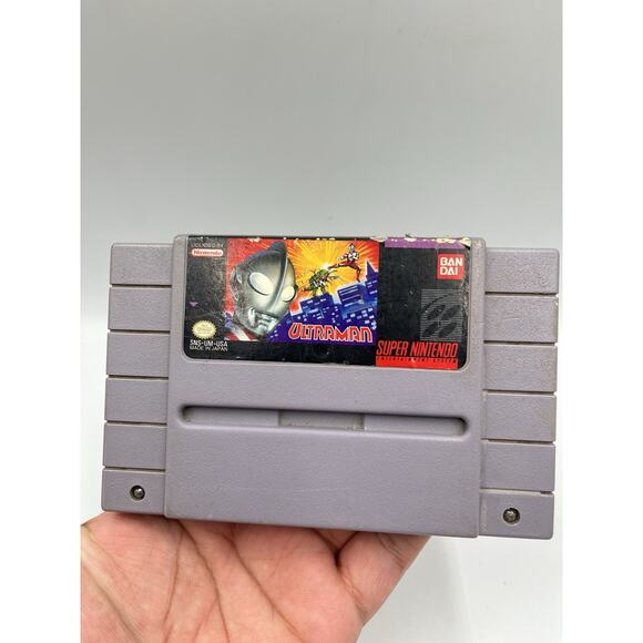 Ultraman (Nintendo SNES, 1991) Authentic Cart Only Tested and Working - Picture 2 of 8